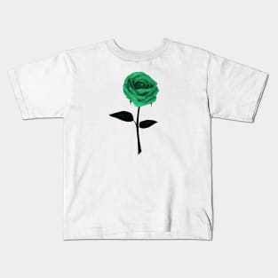 Green Rose / Light Clothes Kids T-Shirt